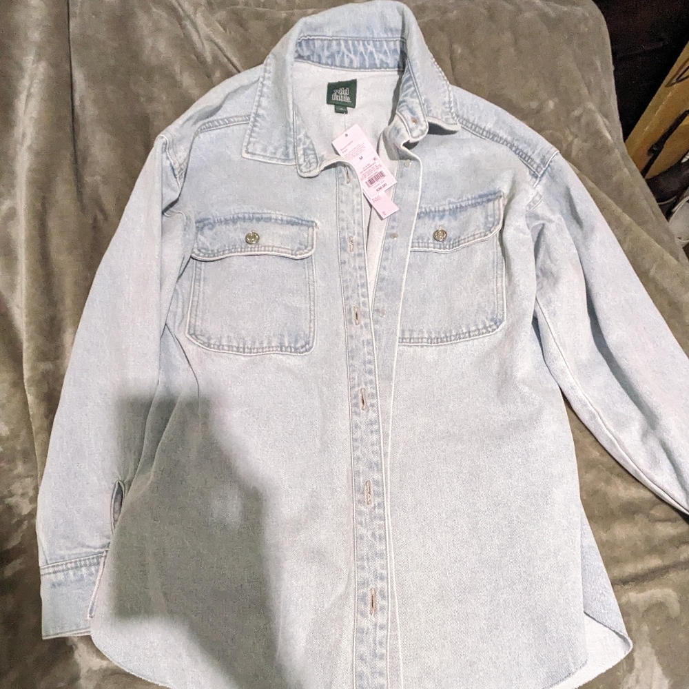 Wild fable jean shacket
